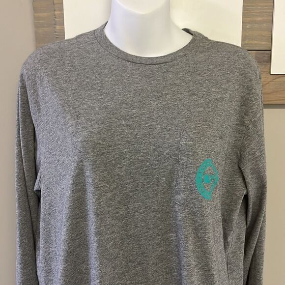 Vineyard Vines Men’s Grey Long Sleeves Crewneck Pullover Whale Tee- Small - Picture 4 of 12